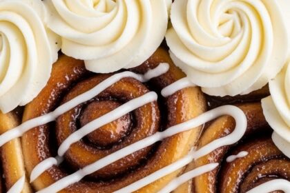 Cinnamon Rolls Poke Cake