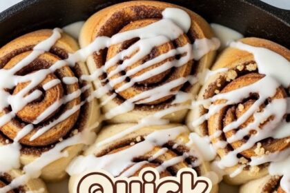Quick Sourdough Cinnamon Rolls