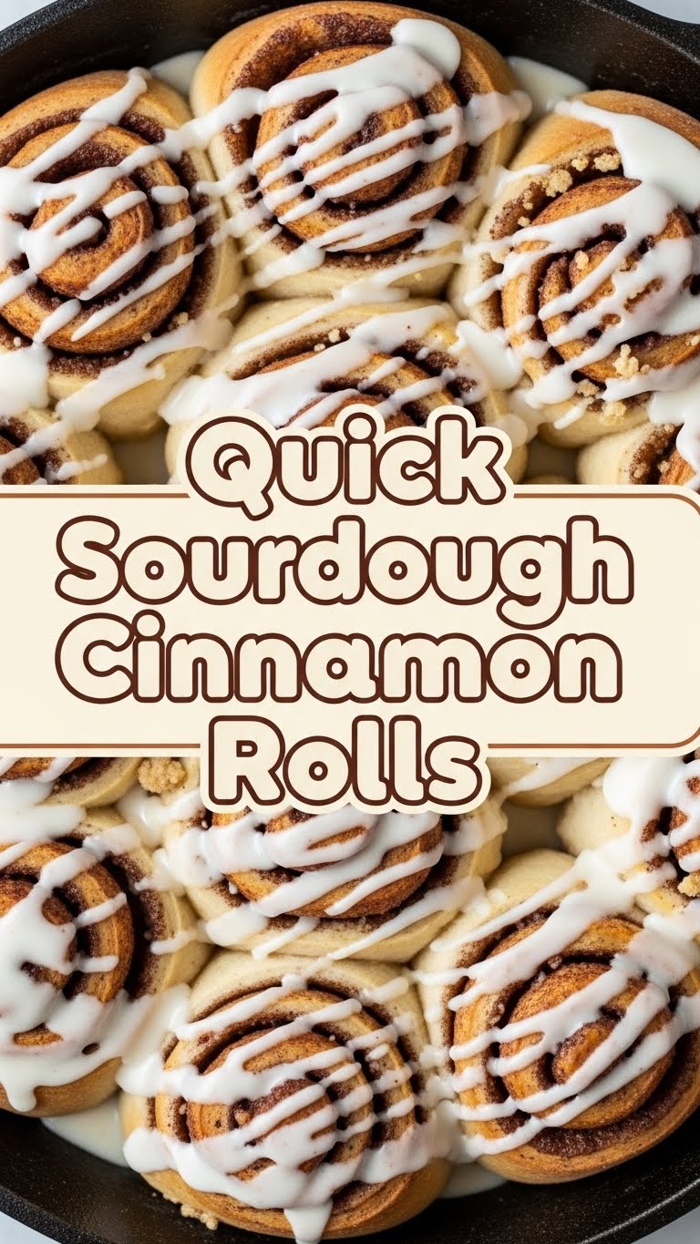 Quick Sourdough Cinnamon Rolls