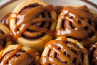 Cinnamon Rolls With Caramel Sauce