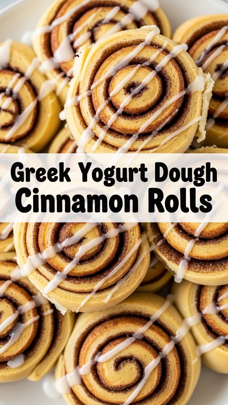 Greek Yogurt Dough Cinnamon Rolls