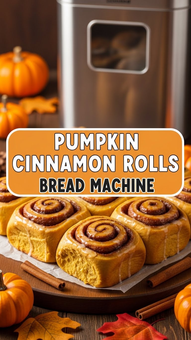 Pumpkin Cinnamon Rolls Bread Machine