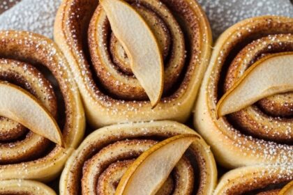 Pear Cinnamon Rolls