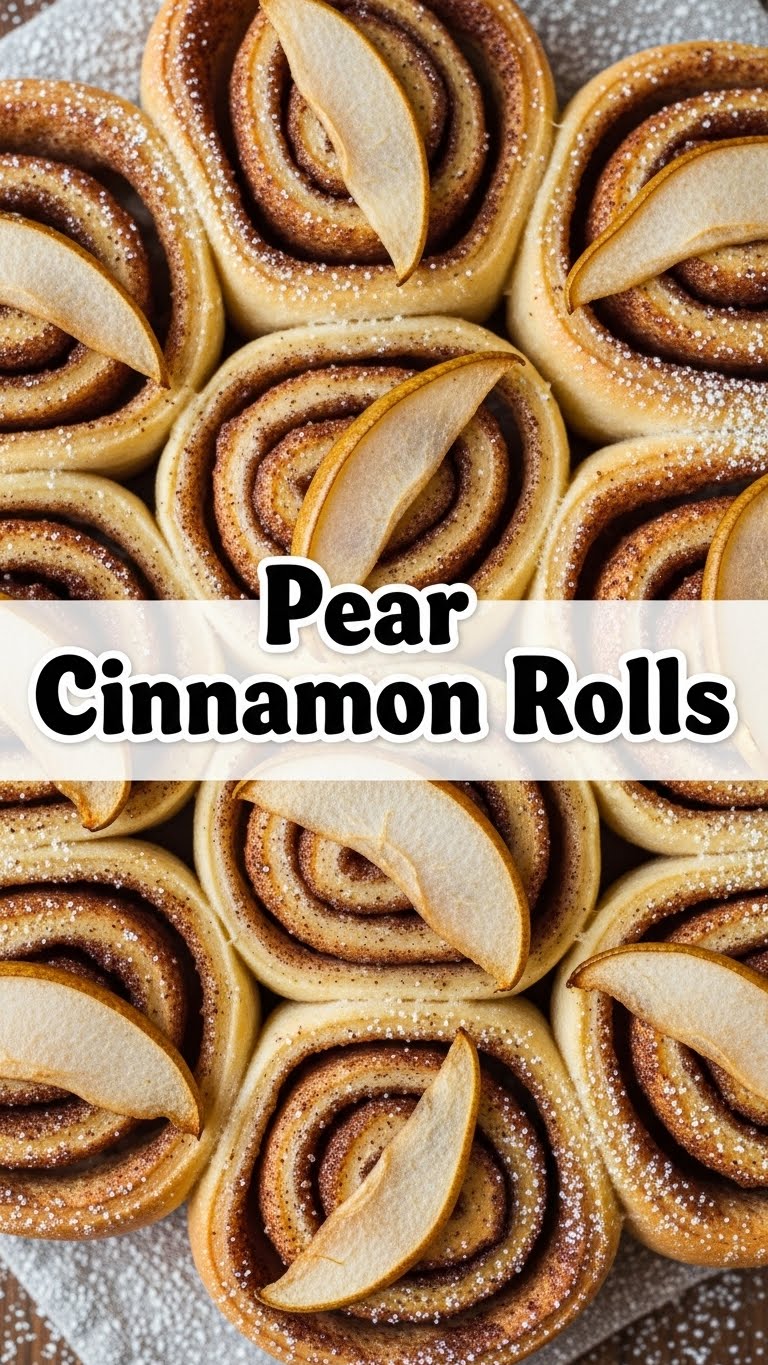 Pear Cinnamon Rolls