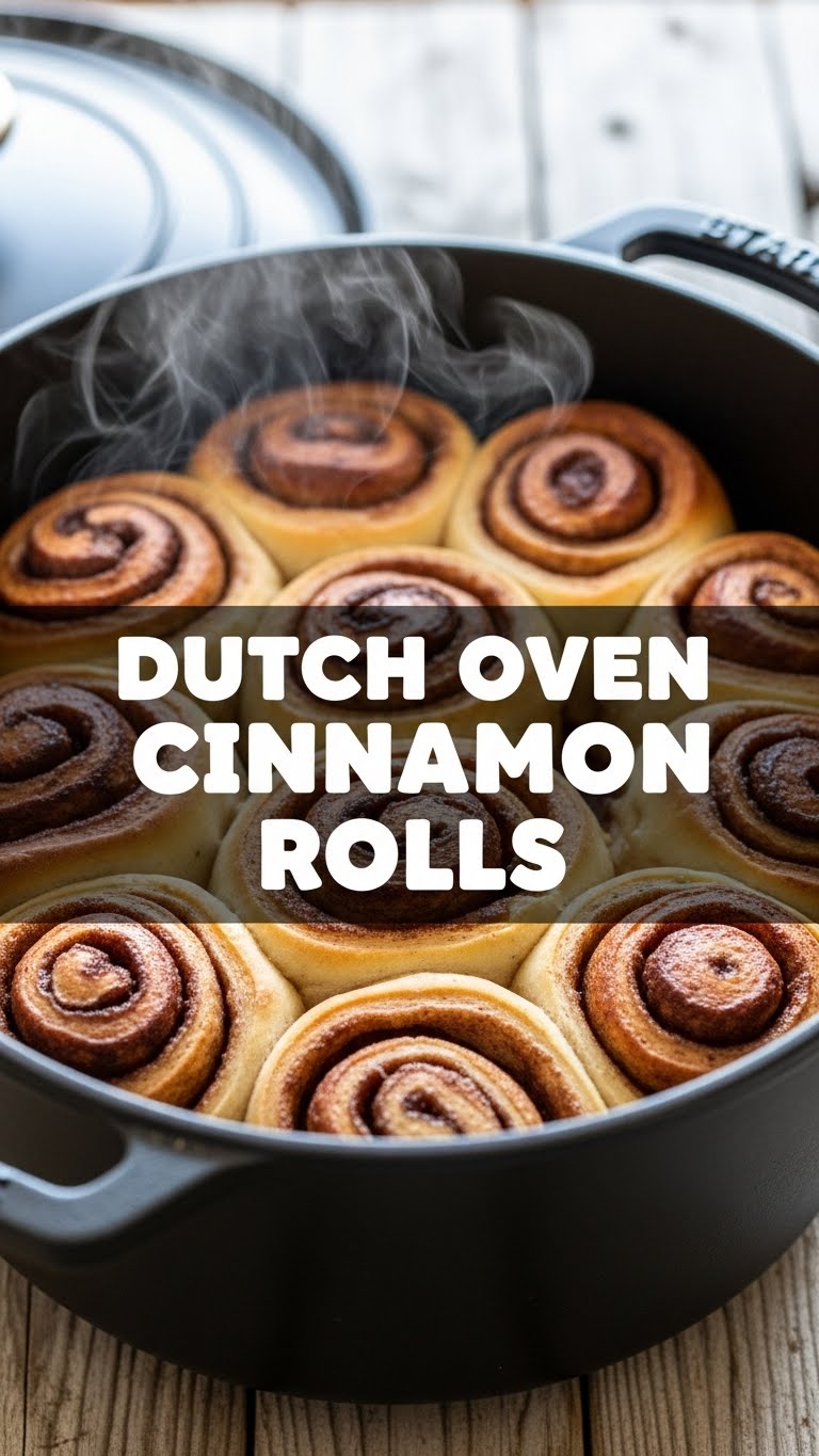 Dutch Oven Cinnamon Rolls