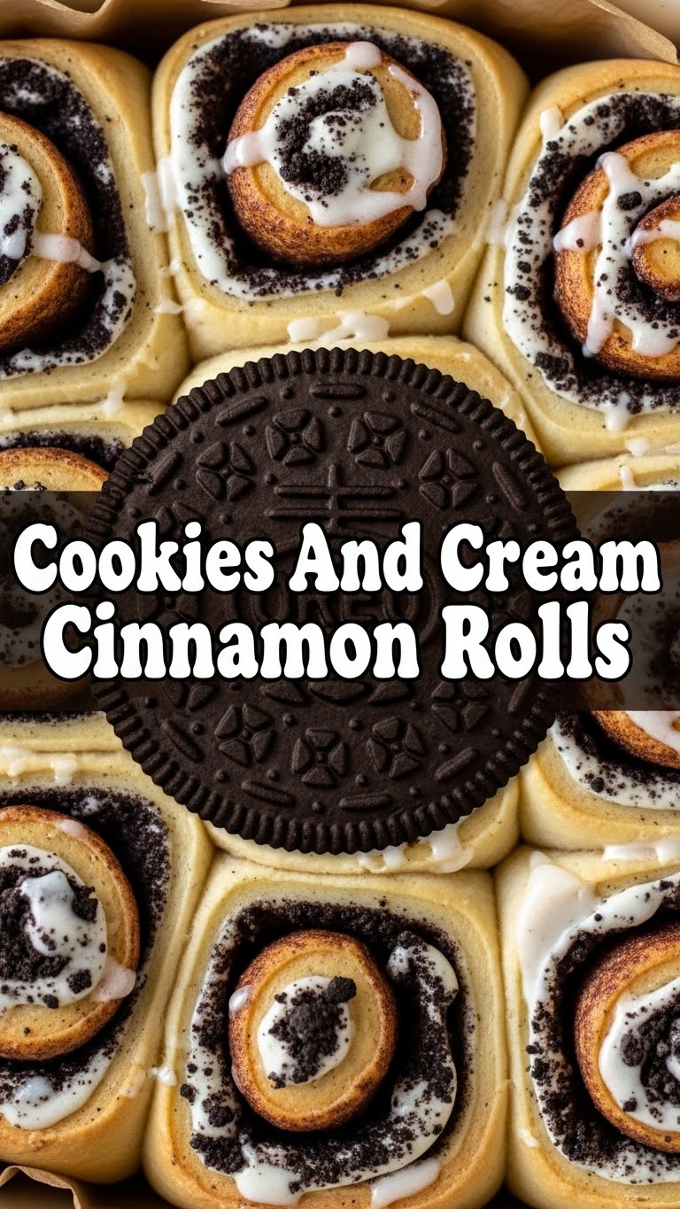 Cookies And Cream Cinnamon Rolls