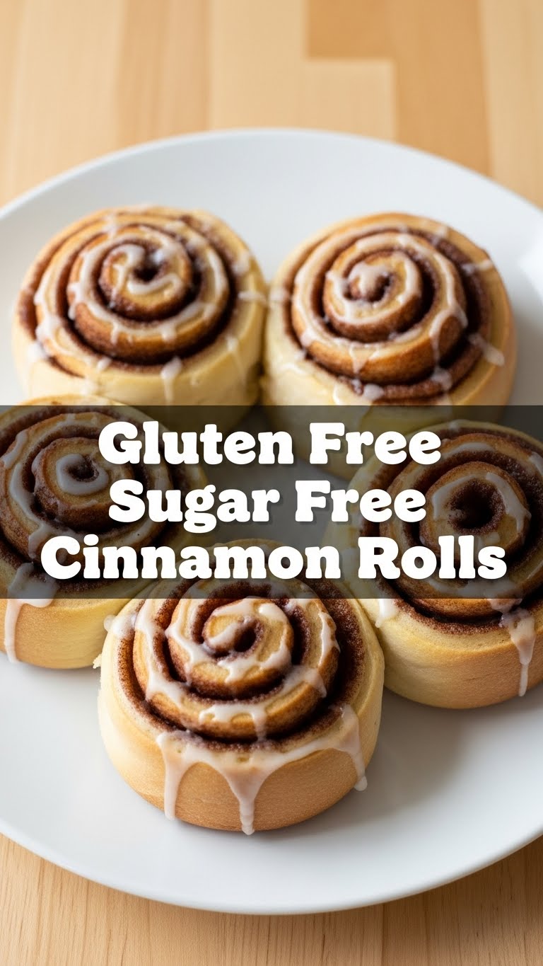 Gluten Free Sugar Free Cinnamon Rolls