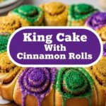 King Cake With Cinnamon Rolls