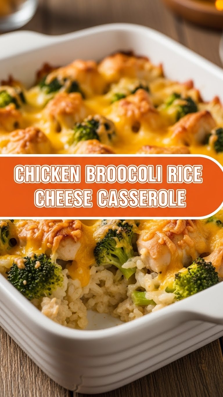 Chicken Broccoli Rice Cheese Casserole