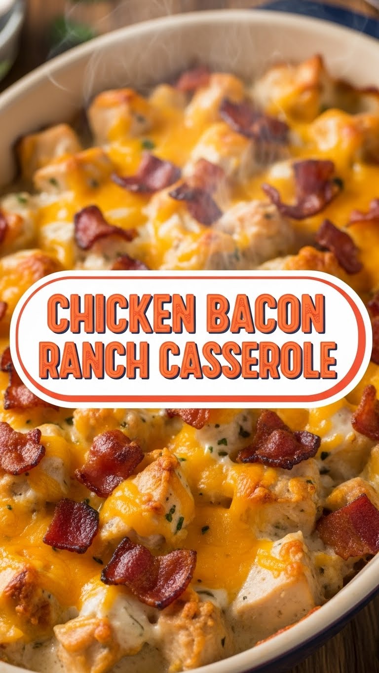 Chicken Bacon Ranch Casserole