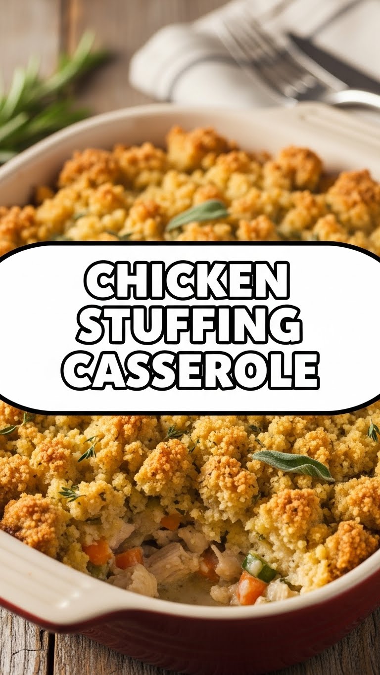 Chicken Stuffing Casserole