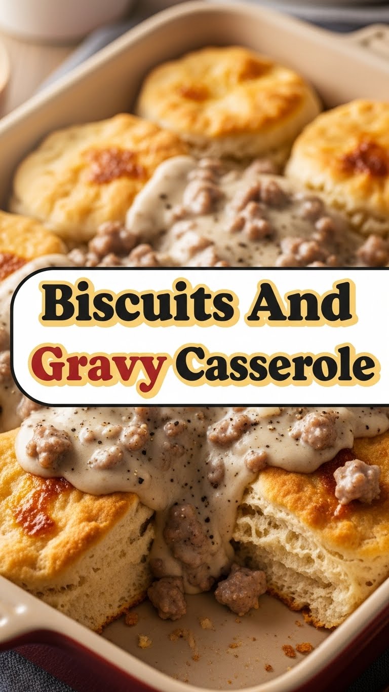 Biscuits And Gravy Casserole