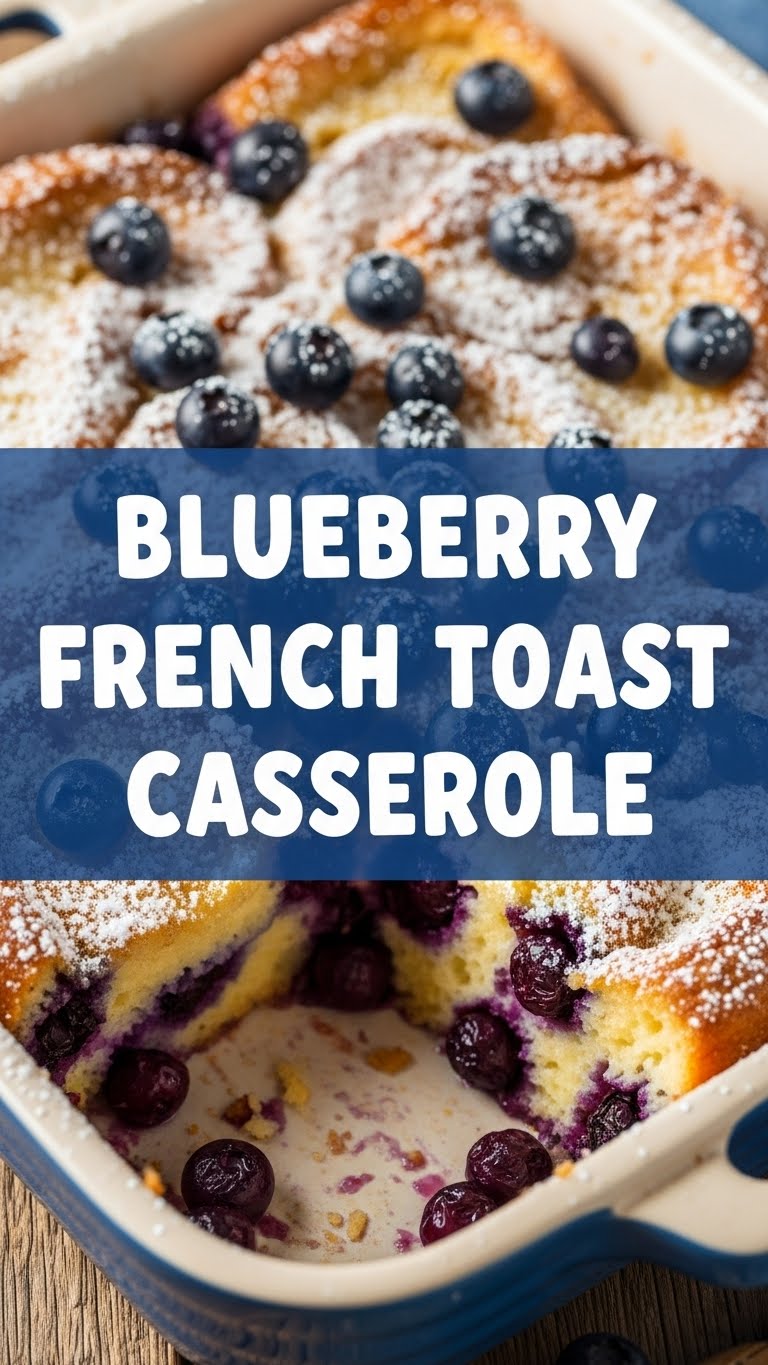 Blueberry French Toast Casserole
