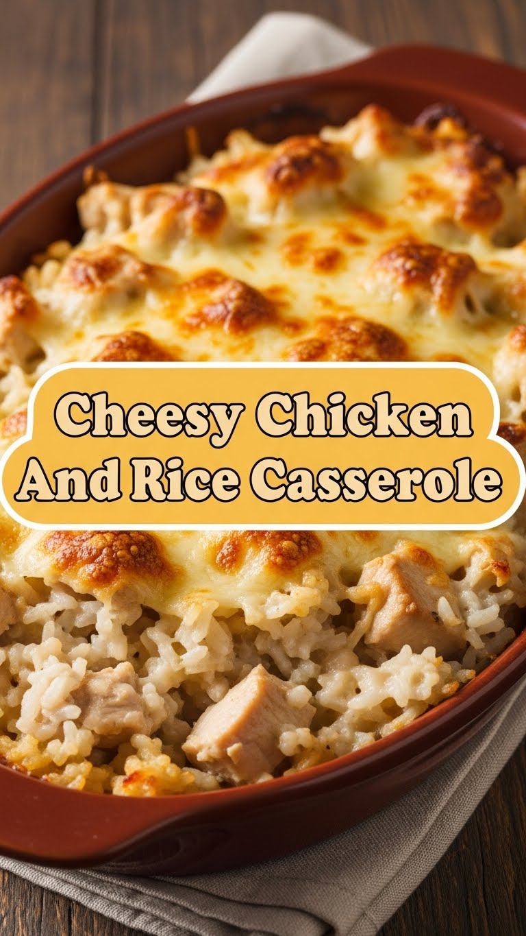 Cheesy Chicken And Rice Casserole