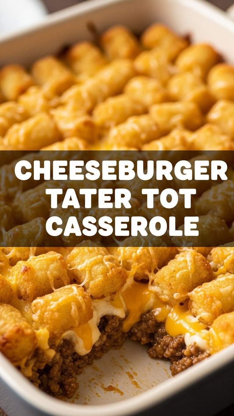 Cheeseburger Tater Tot Casserole