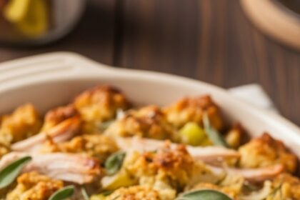 Turkey Stuffing Casserole