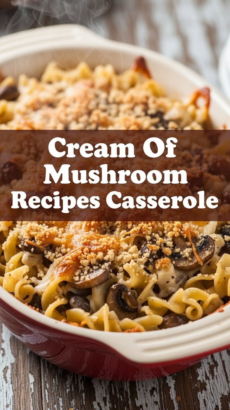 Cream Of Mushroom Soup Recipes Casserole