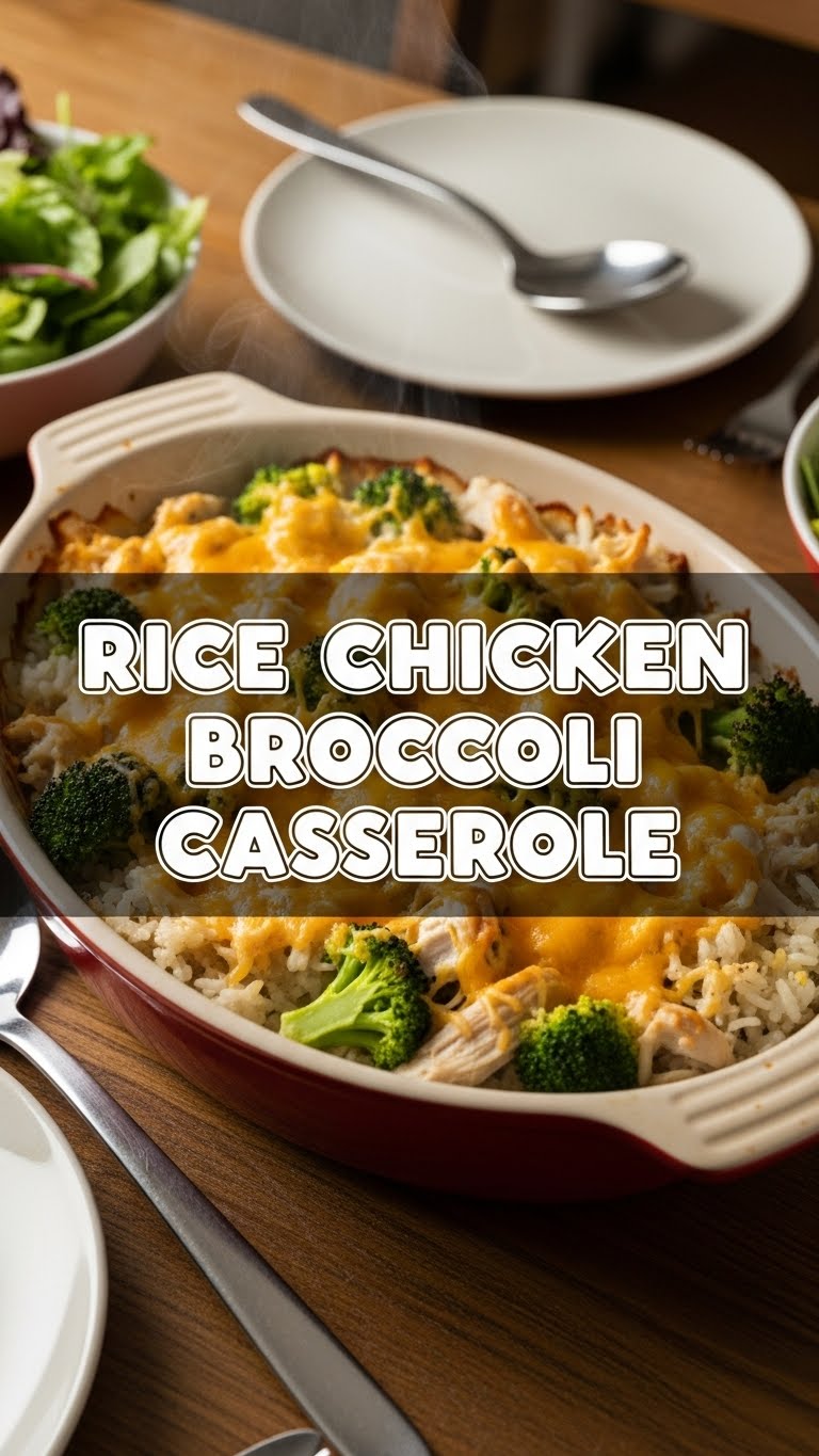 Rice Chicken Broccoli Casserole