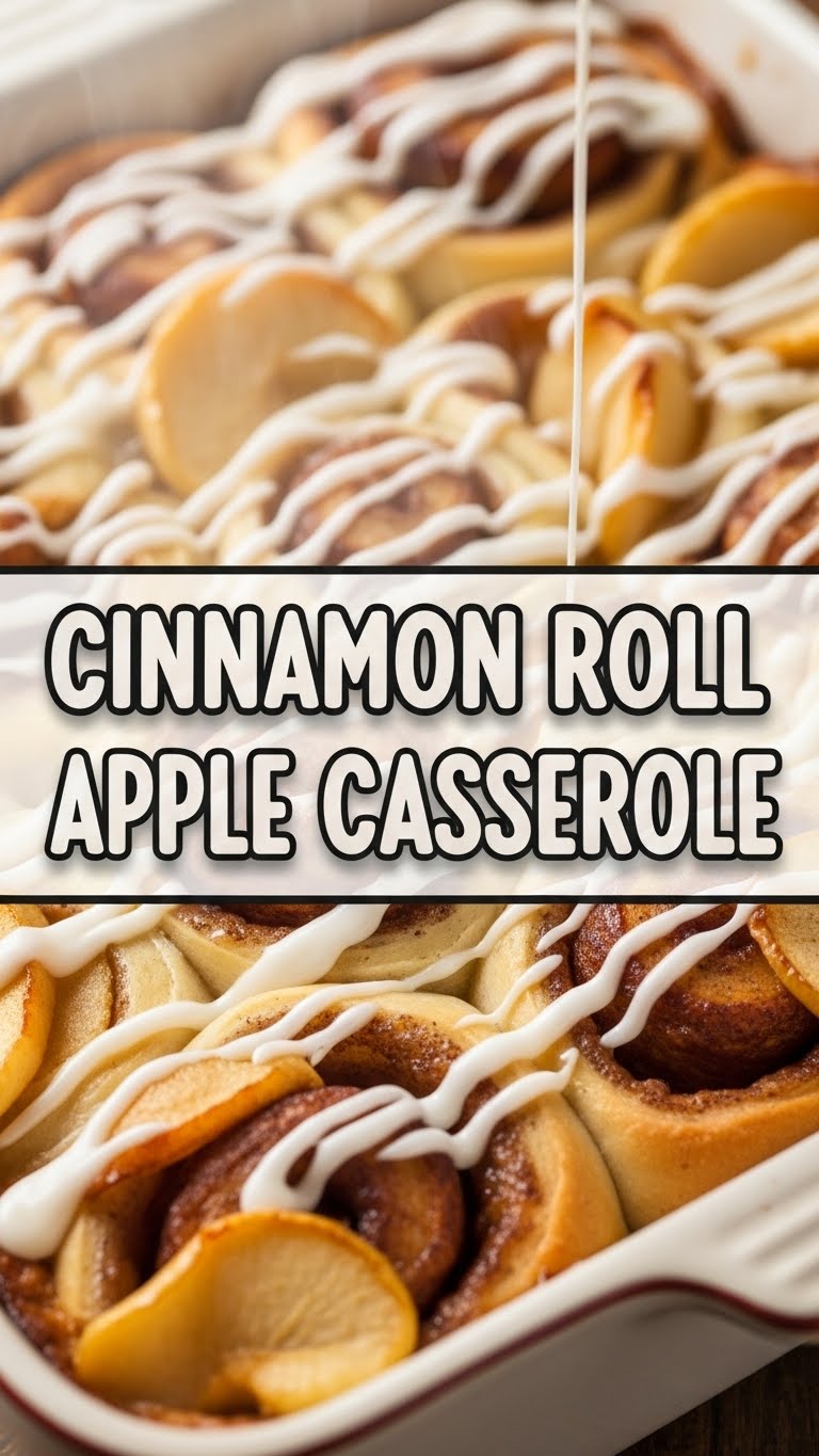 Cinnamon Roll Apple Casserole