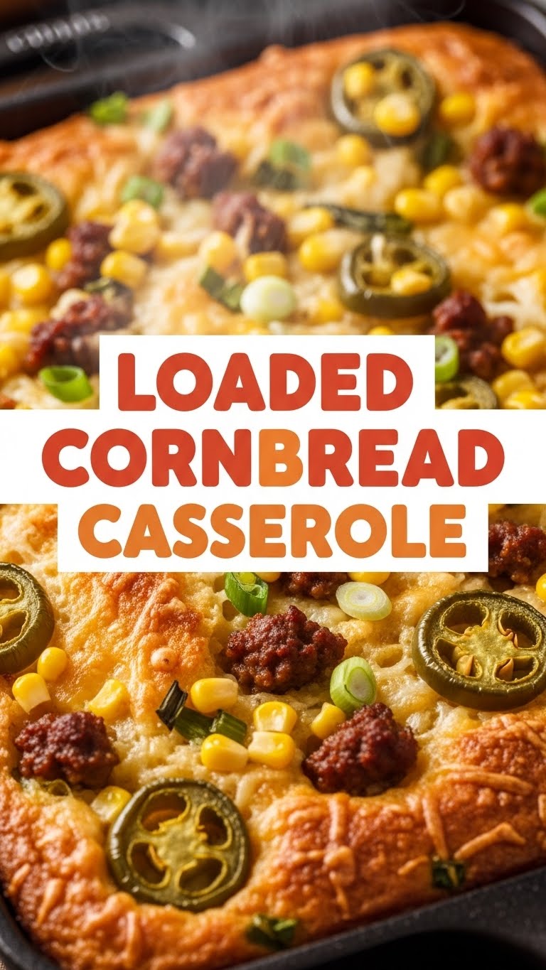 Loaded Cornbread Casserole