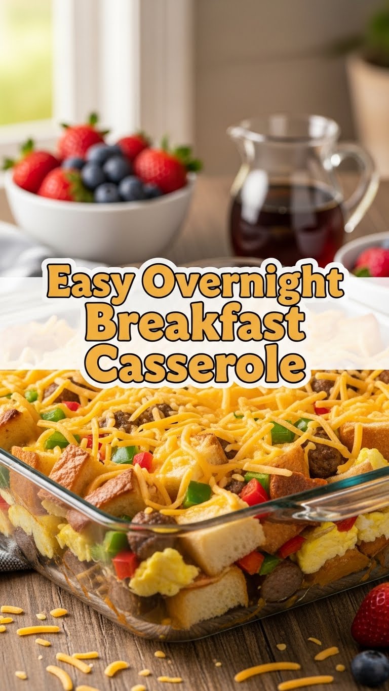 Easy Overnight Breakfast Casserole