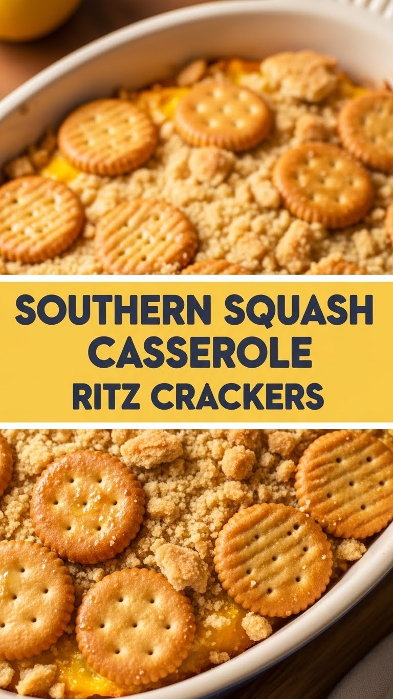 Southern Squash Casserole Ritz Crackers