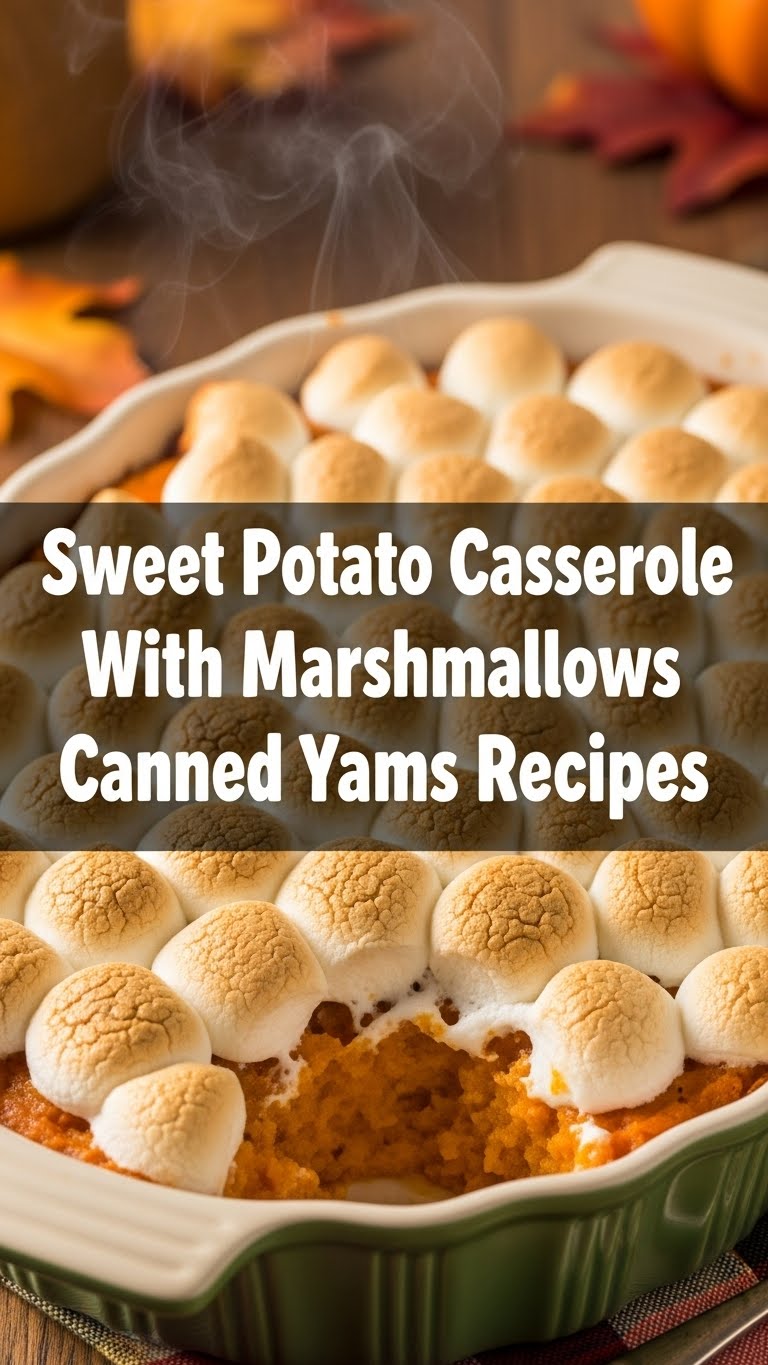 Sweet Potato Casserole With Marshmallows Canned Yams Recipes