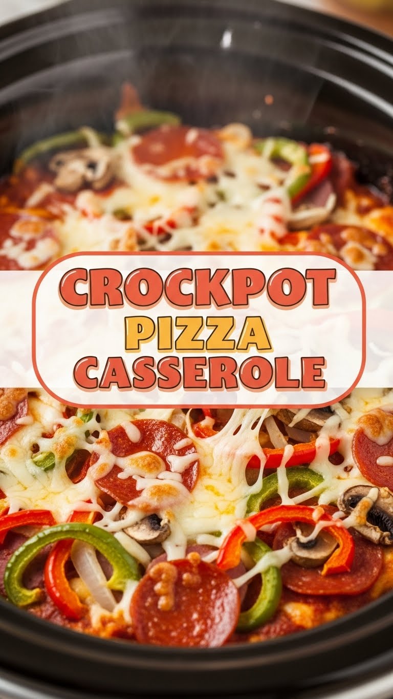 Crockpot Pizza Casserole