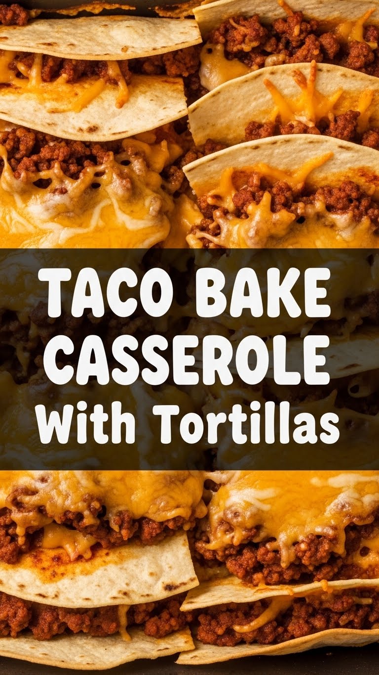Taco Bake Casserole With Tortillas