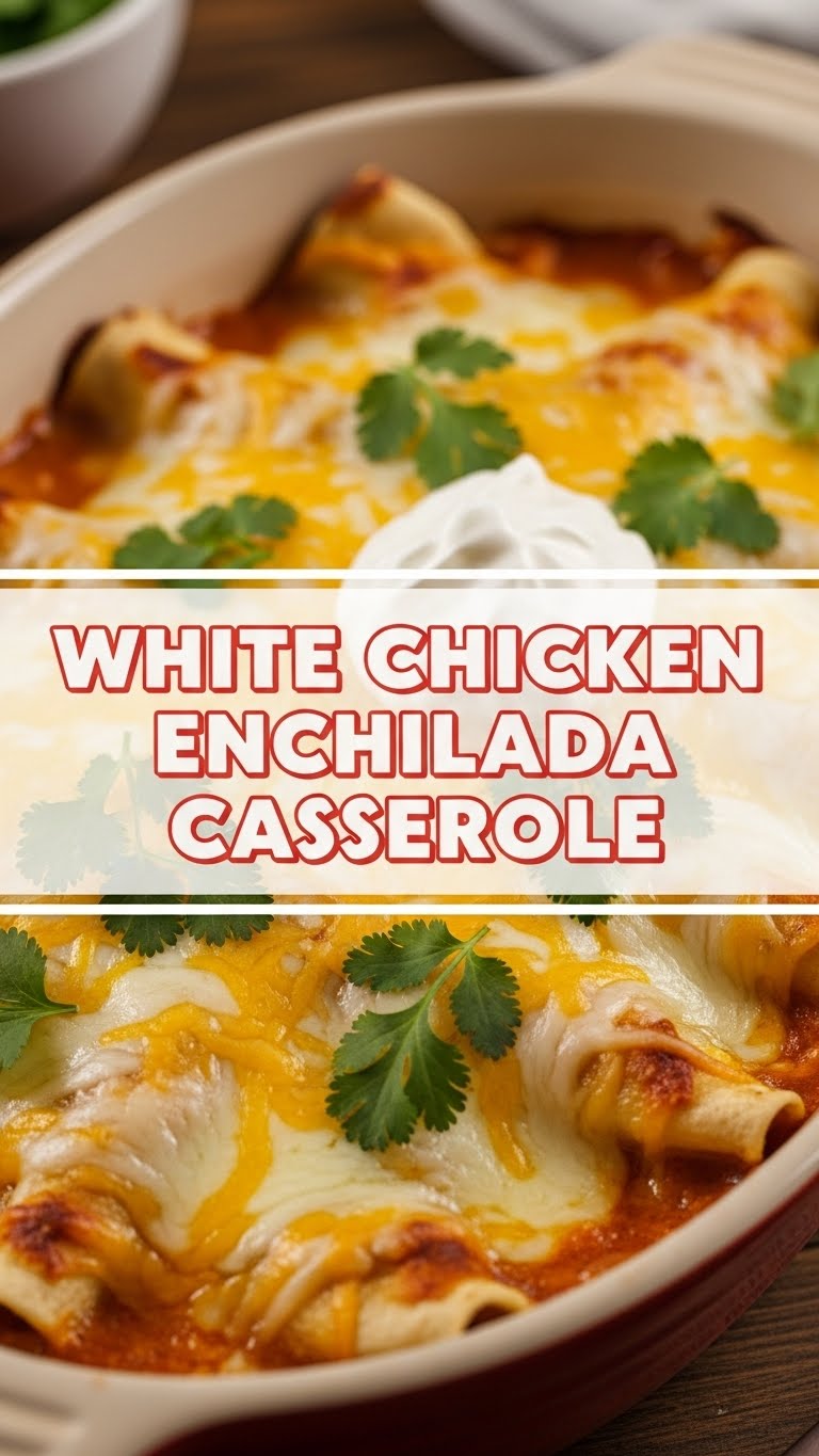 White Chicken Enchilada Casserole