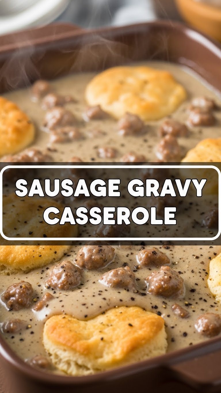 Sausage Gravy Casserole
