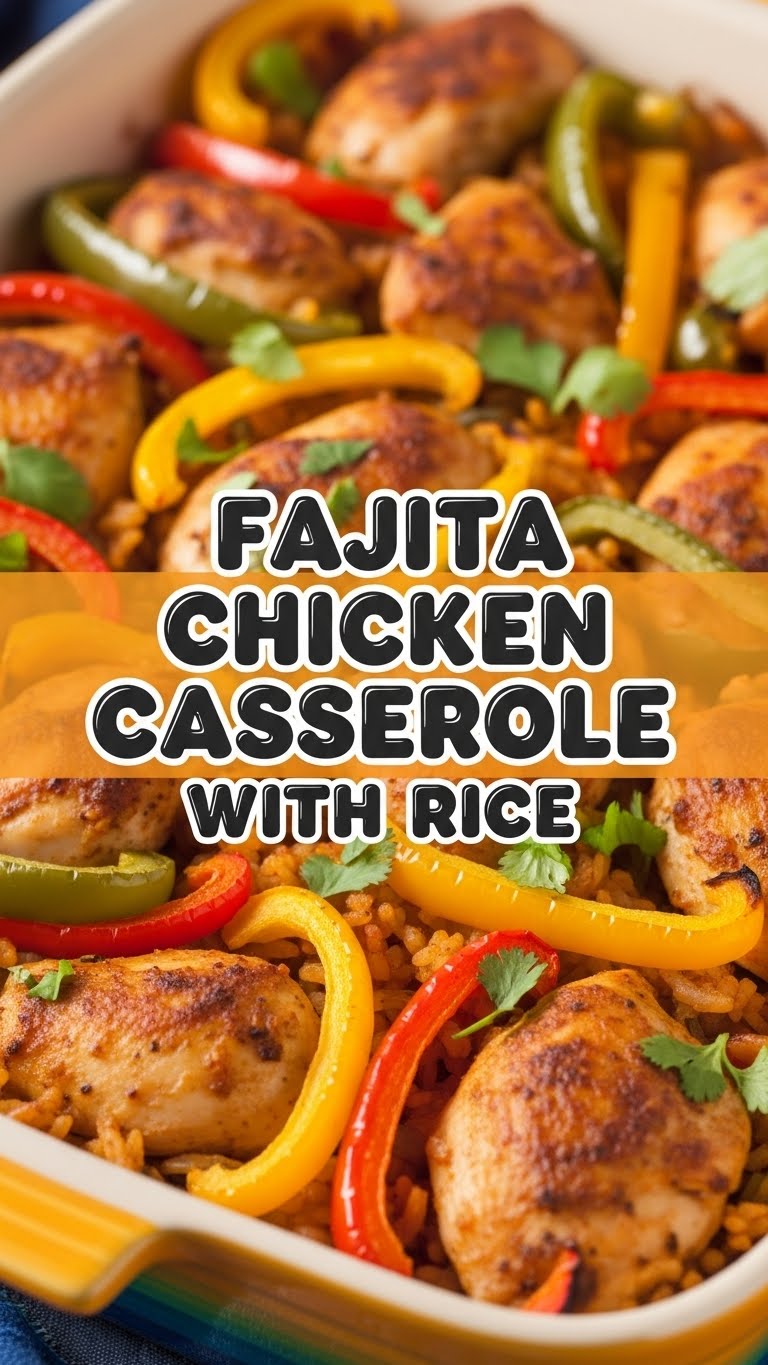 Fajita Chicken Casserole With Rice