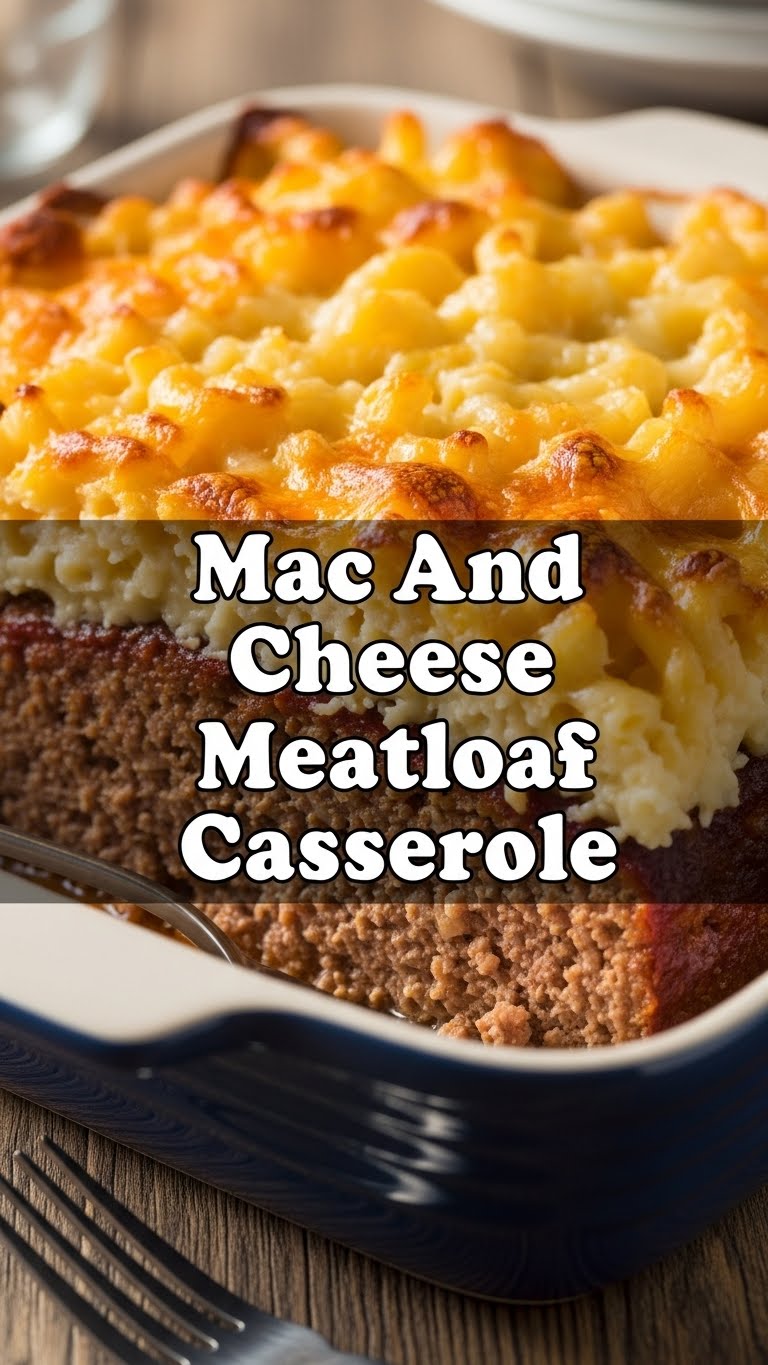 Mac And Cheese Meatloaf Casserole