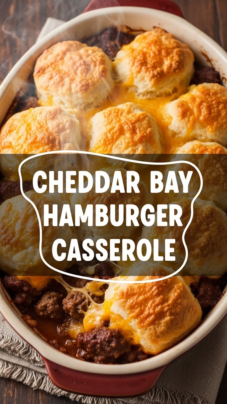 Cheddar Bay Hamburger Casserole
