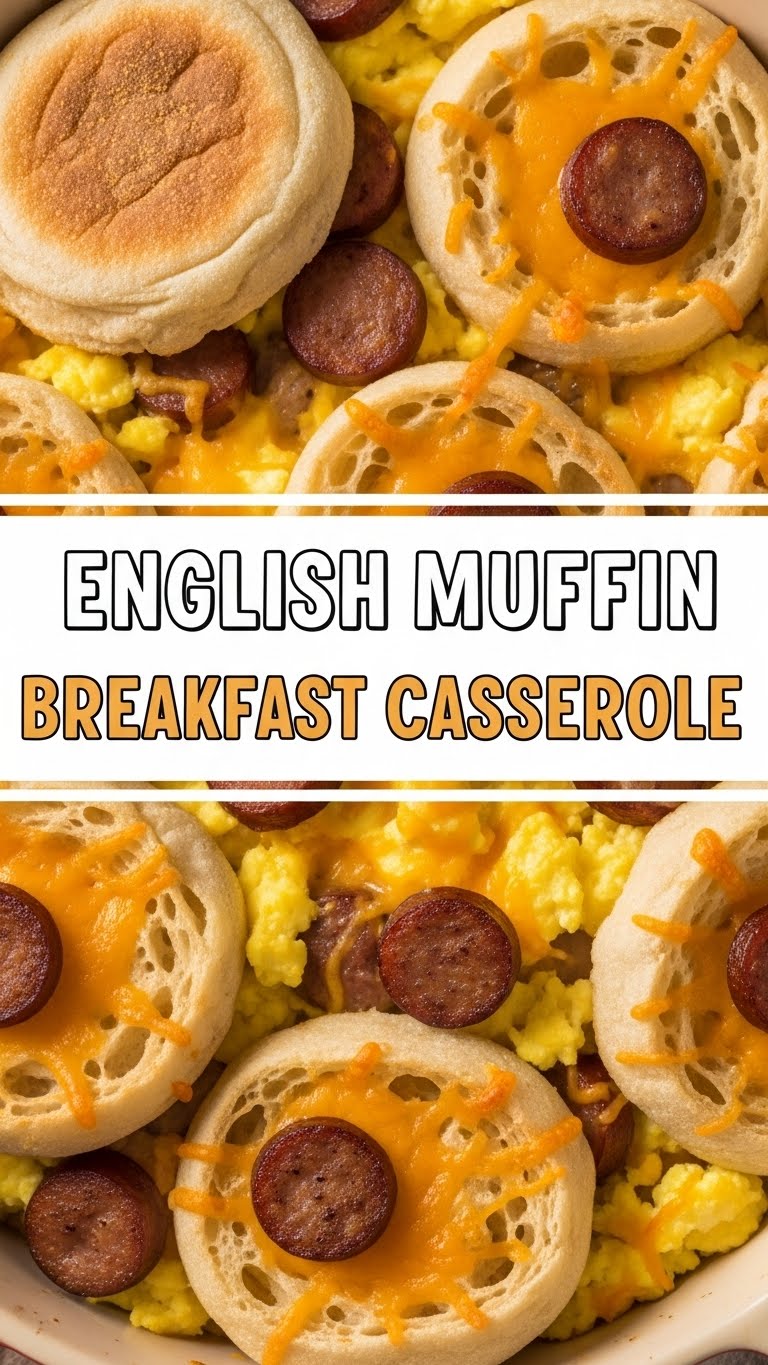 English Muffin Breakfast Casserole