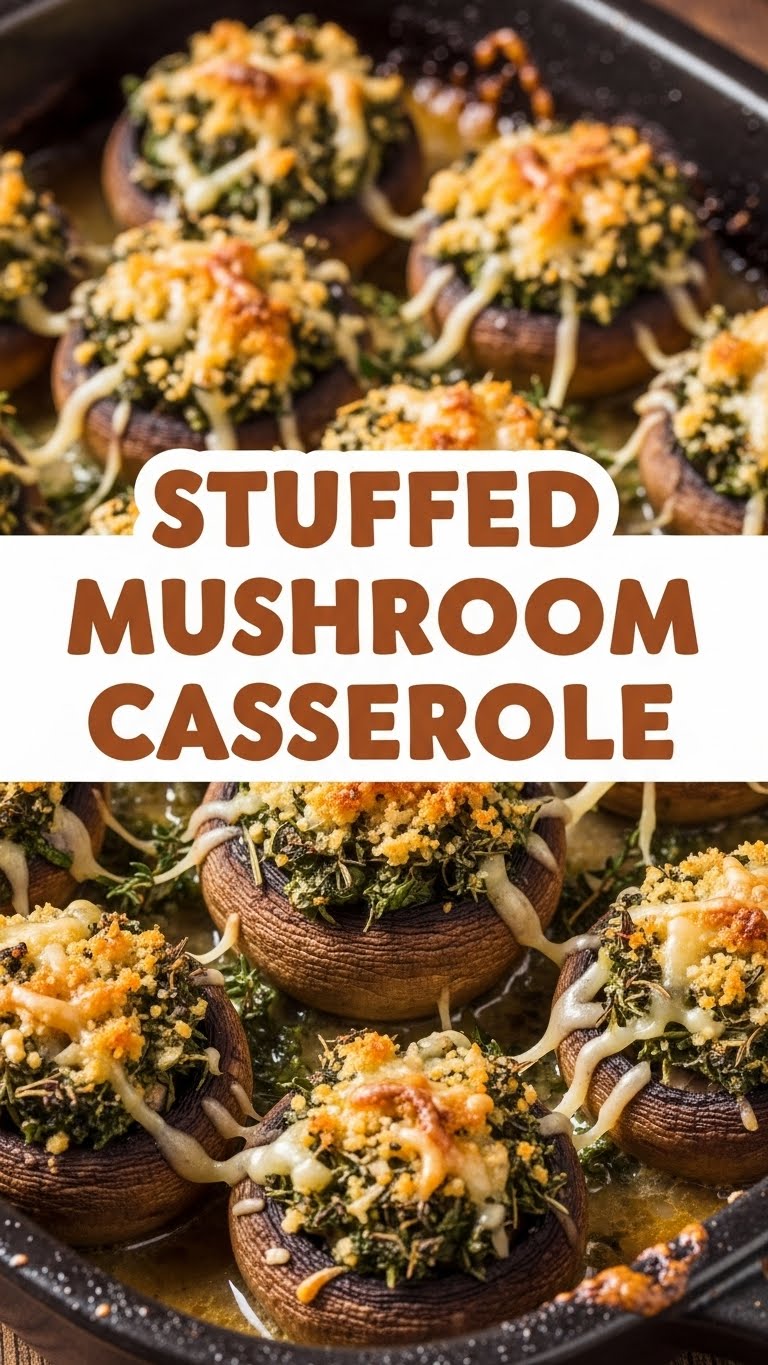 Stuffed Mushroom Casserole