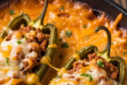 Chili Relleno Casserole With Ground Beef