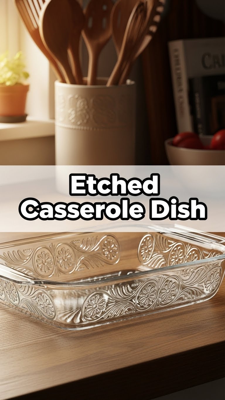 Etched Casserole Dish