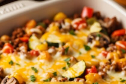 Keto Ground Beef Casserole