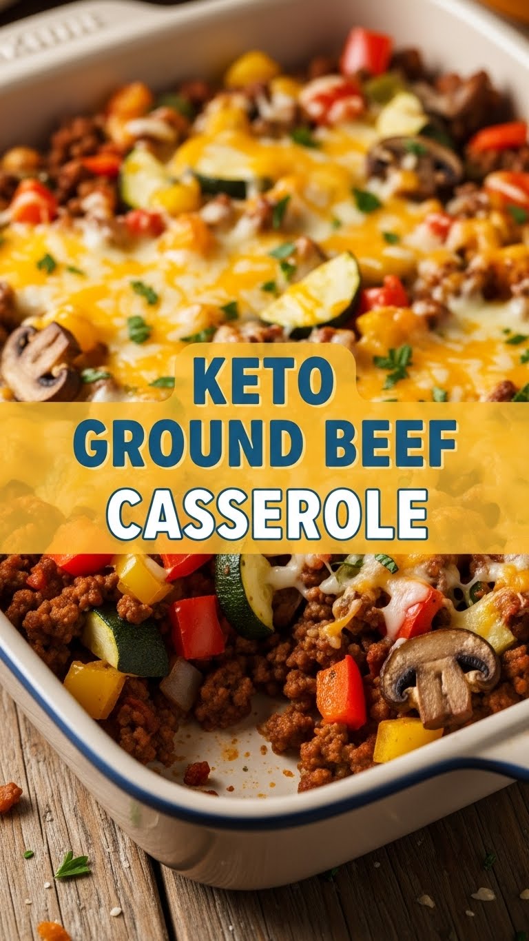 Keto Ground Beef Casserole