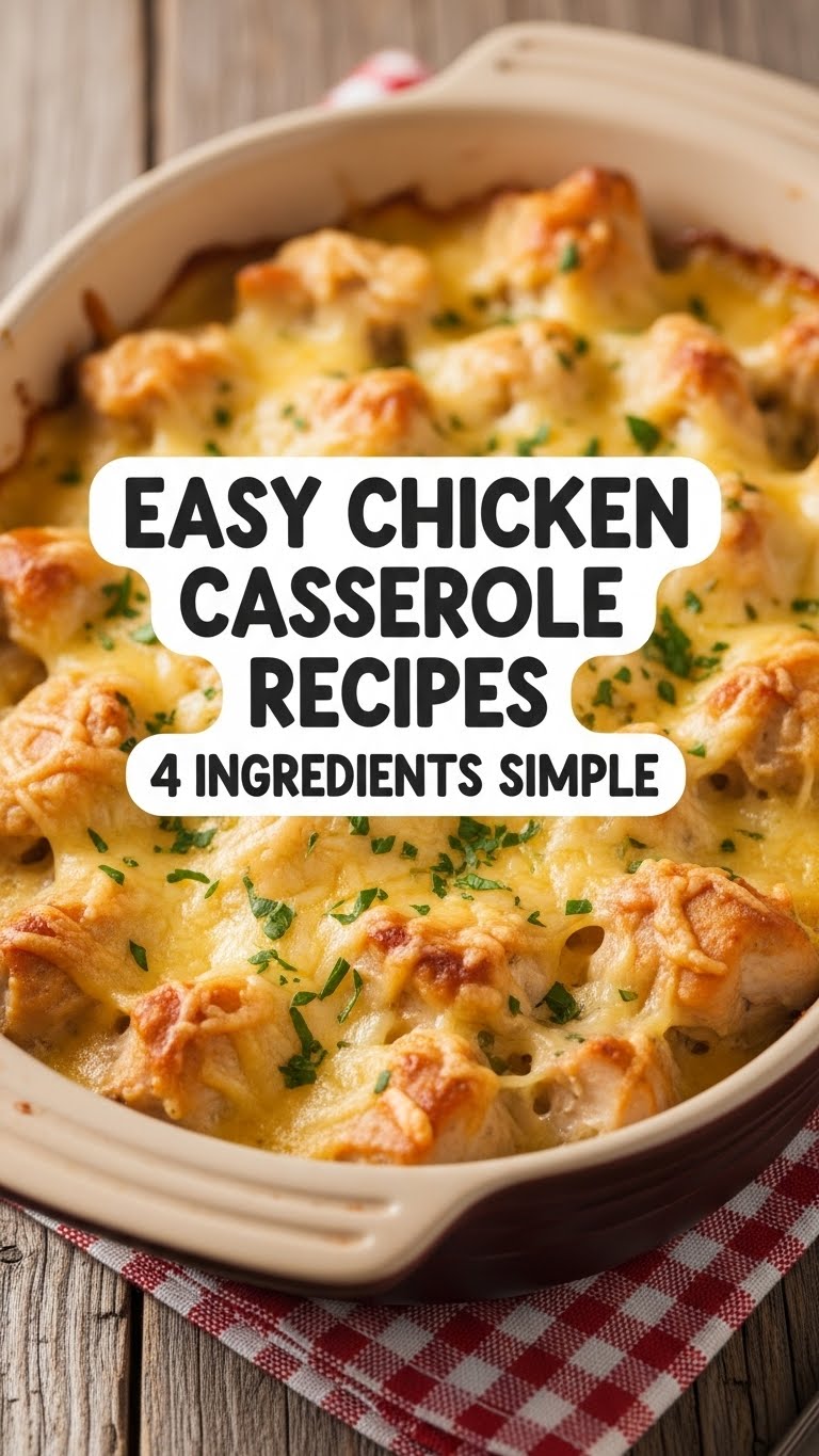 Easy Chicken Casserole Recipes 4 Ingredients Simple