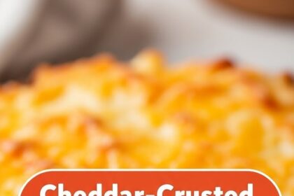 Cheddar-Crusted Ground Beef And Rice Casserole