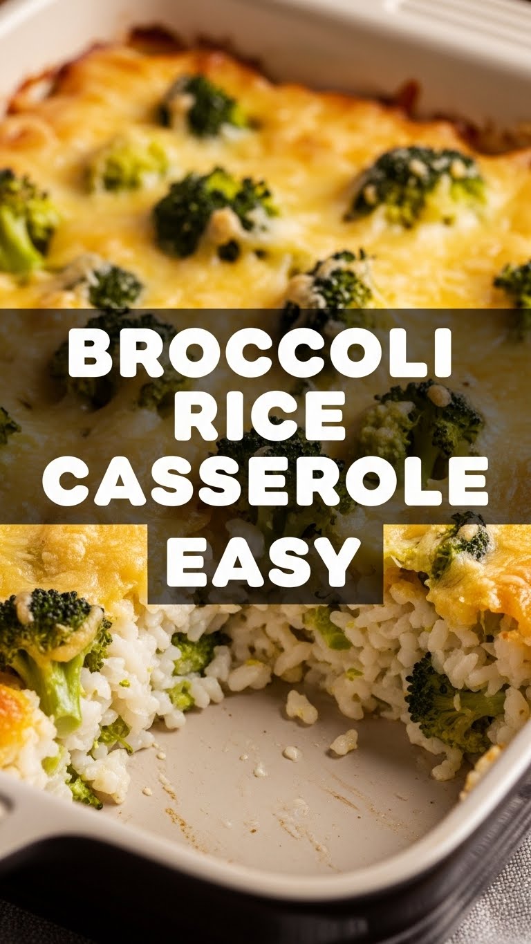 Broccoli Rice Casserole Easy