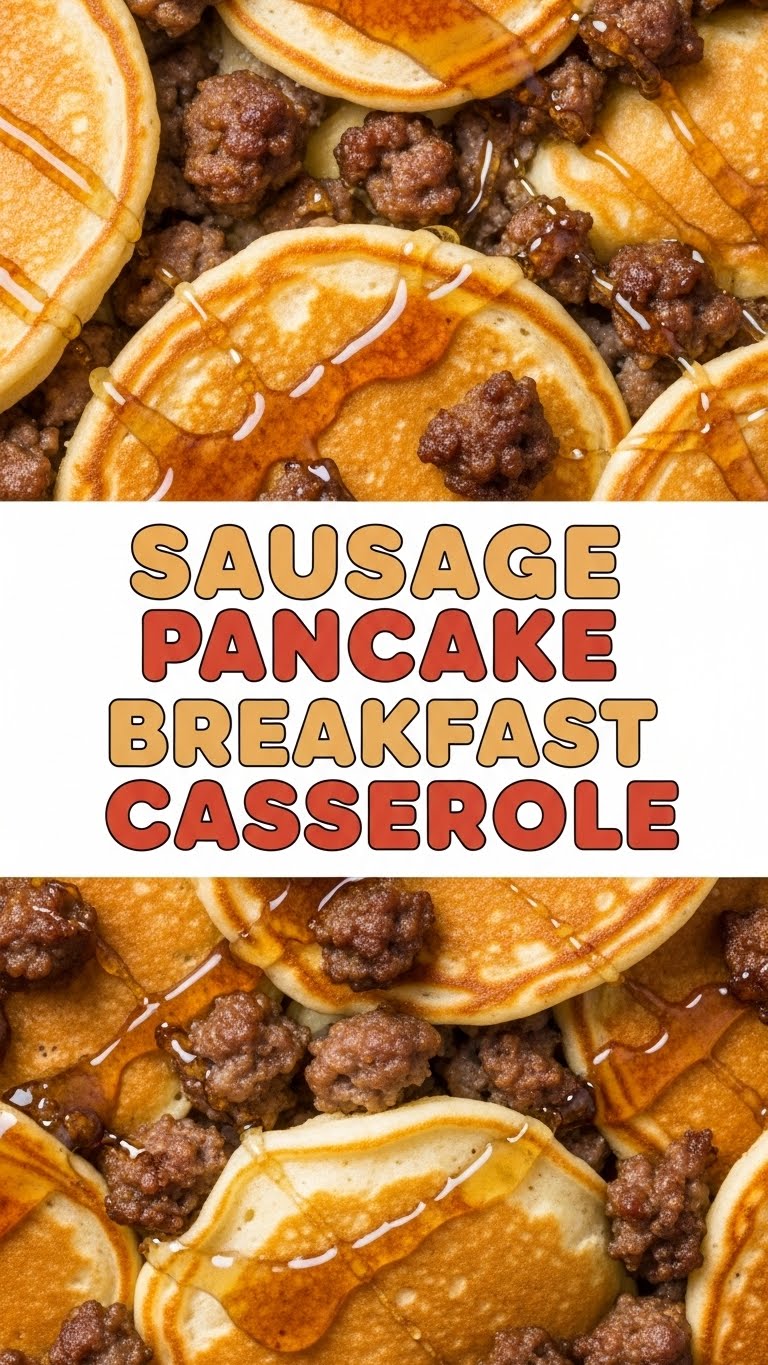 Sausage Pancake Breakfast Casserole