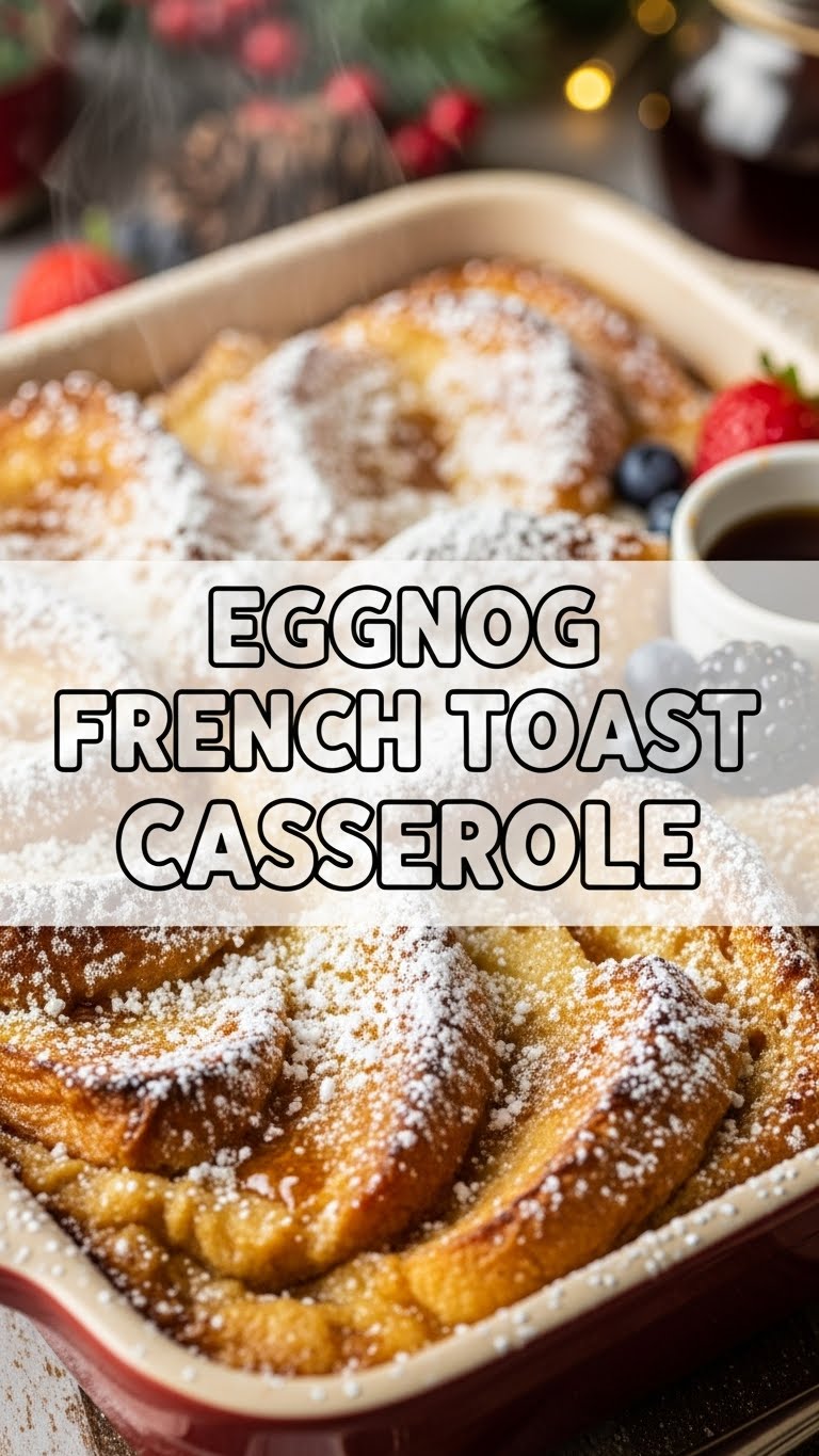 Eggnog French Toast Casserole