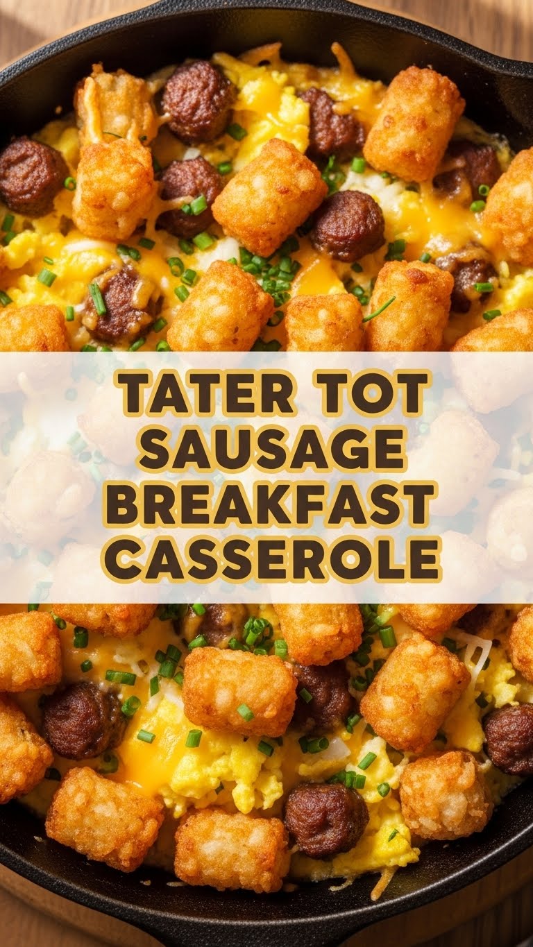 Tater Tot Sausage Breakfast Casserole