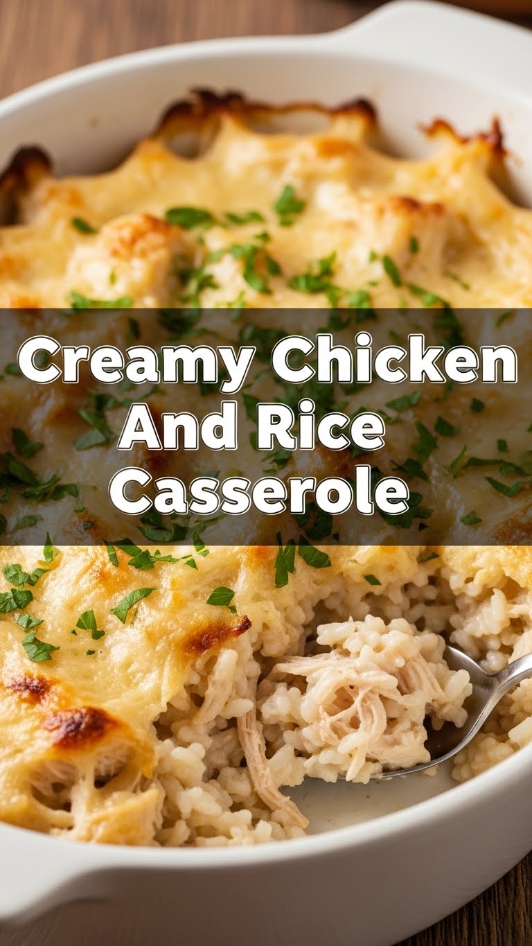 Creamy Chicken And Rice Casserole