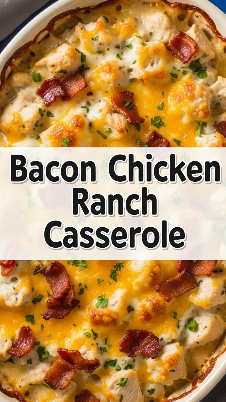 Bacon Chicken Ranch Casserole