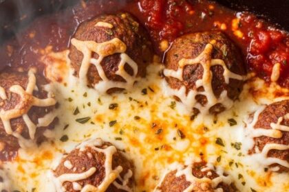 Cheesy Meatball Casserole