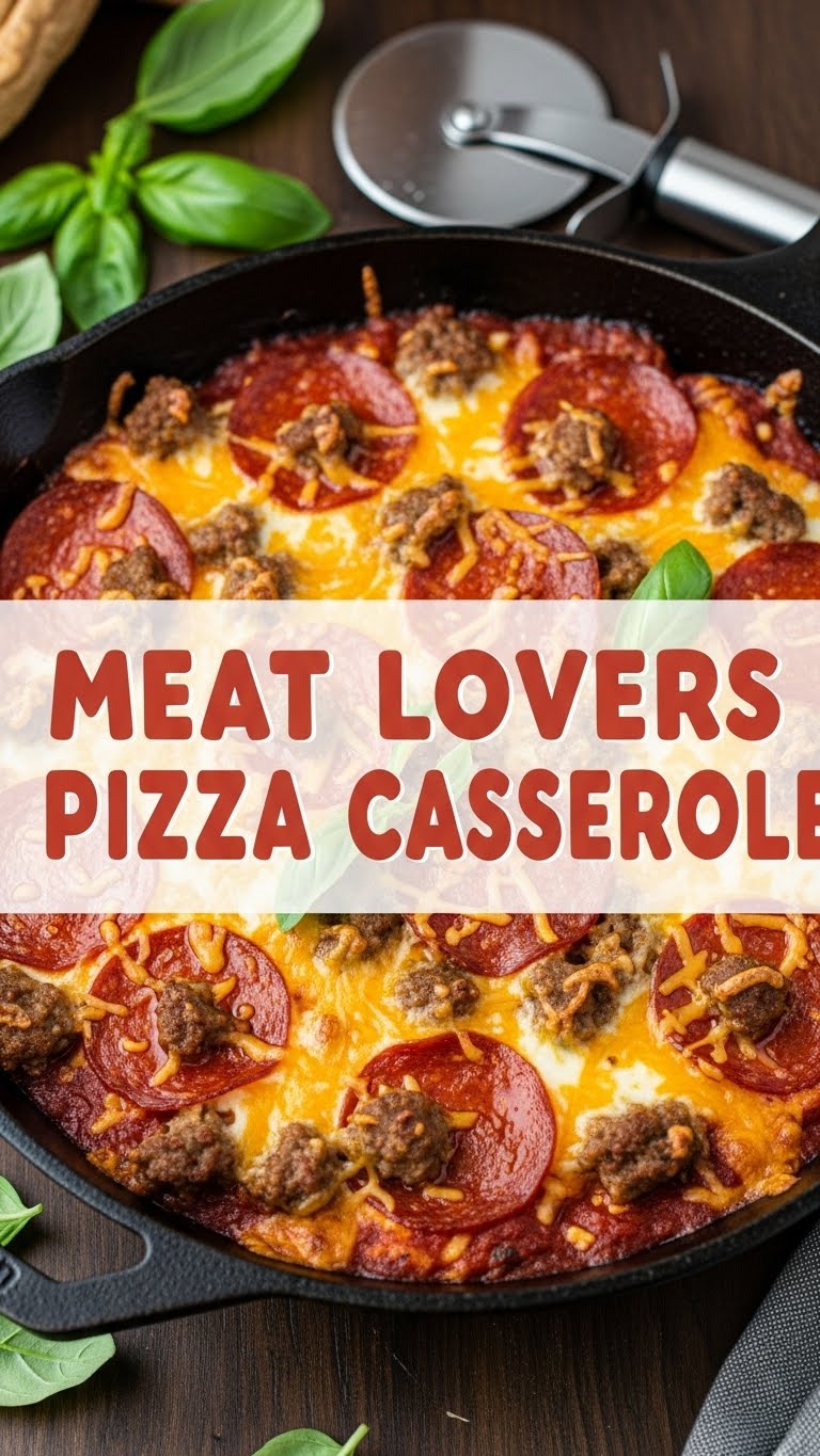 Meat Lovers Pizza Casserole